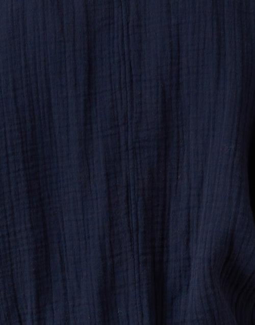 Stylish Navy Cotton Gauze Oakes Jumpsuit for Comfortable Wear