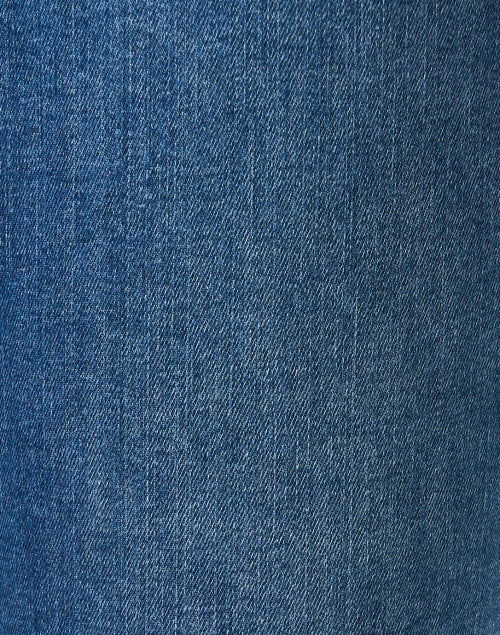 Stylish Blue Bootcut Denim Jeans with Retro Patch Pockets