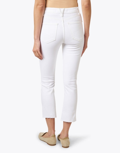 Veronica Beard Carly High - rise Stretch Denim White Kick Flare Jeans