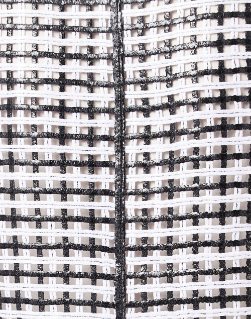 Stylish Navy and White Woven Cotton Open-Front Layering Jacket