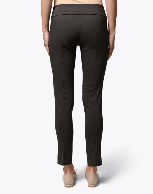 Stretchable Petrol Green Control Pull - on Pants for Trendy Women