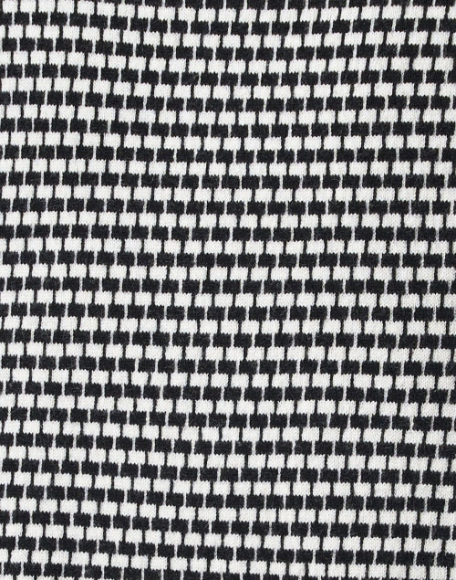 Stylish Black and White Gingham Wool - Cashmere Knit Jacket for All - Season Wear