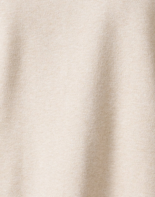 Beige Colored Cutout Design Knit Fashion Jacket